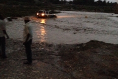 crossing the river